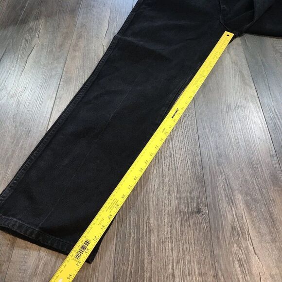 Wrangler Mens Black Denim Jeans Style 13MWZWK Marked 40/34 (39/33.5) - Picture 7 of 12